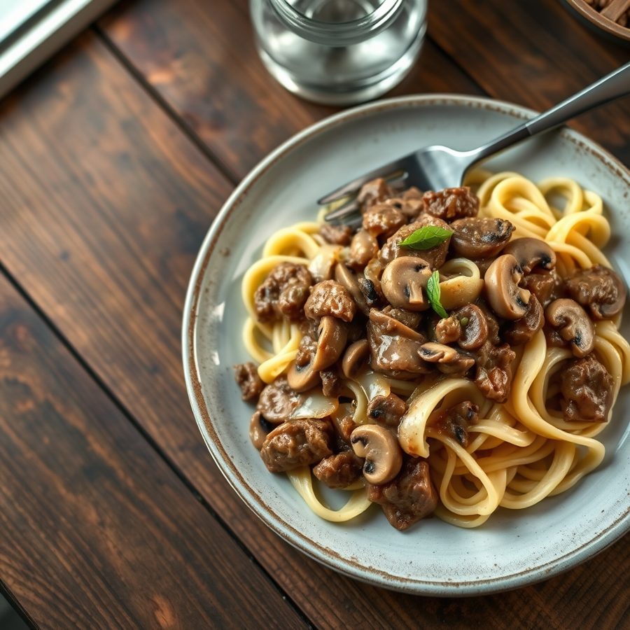 20-Minute Beef Stroganoff