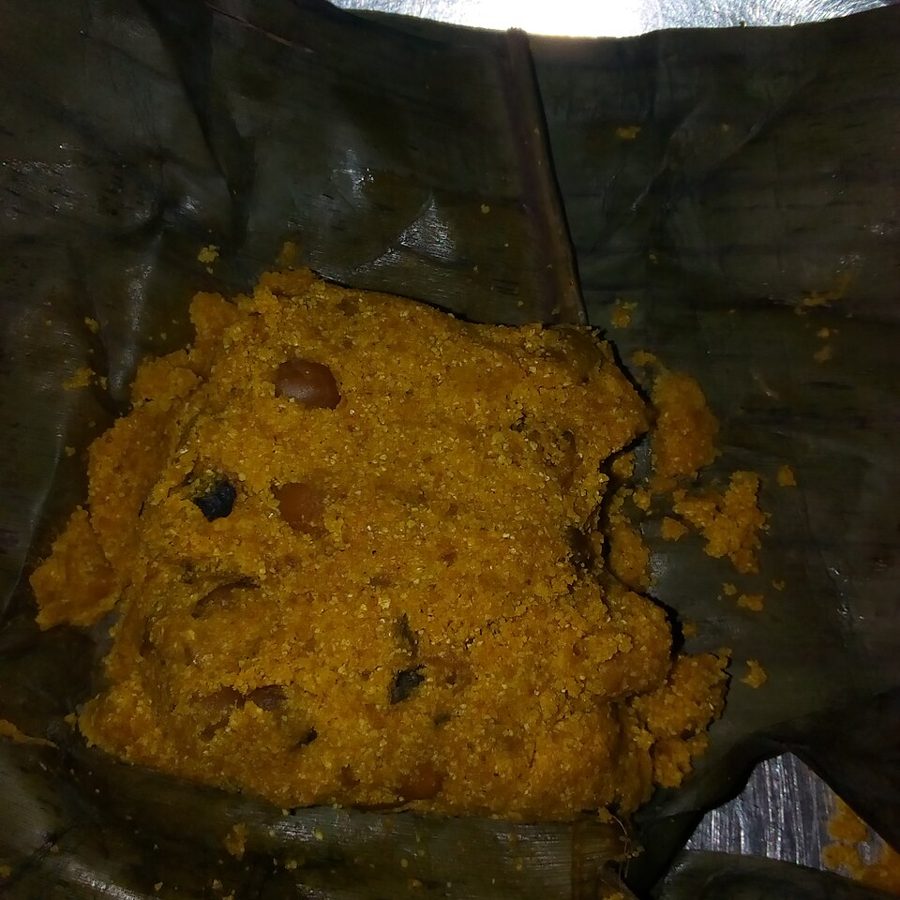 Aadun (Nigerian Corn Flour with Palm Oil)