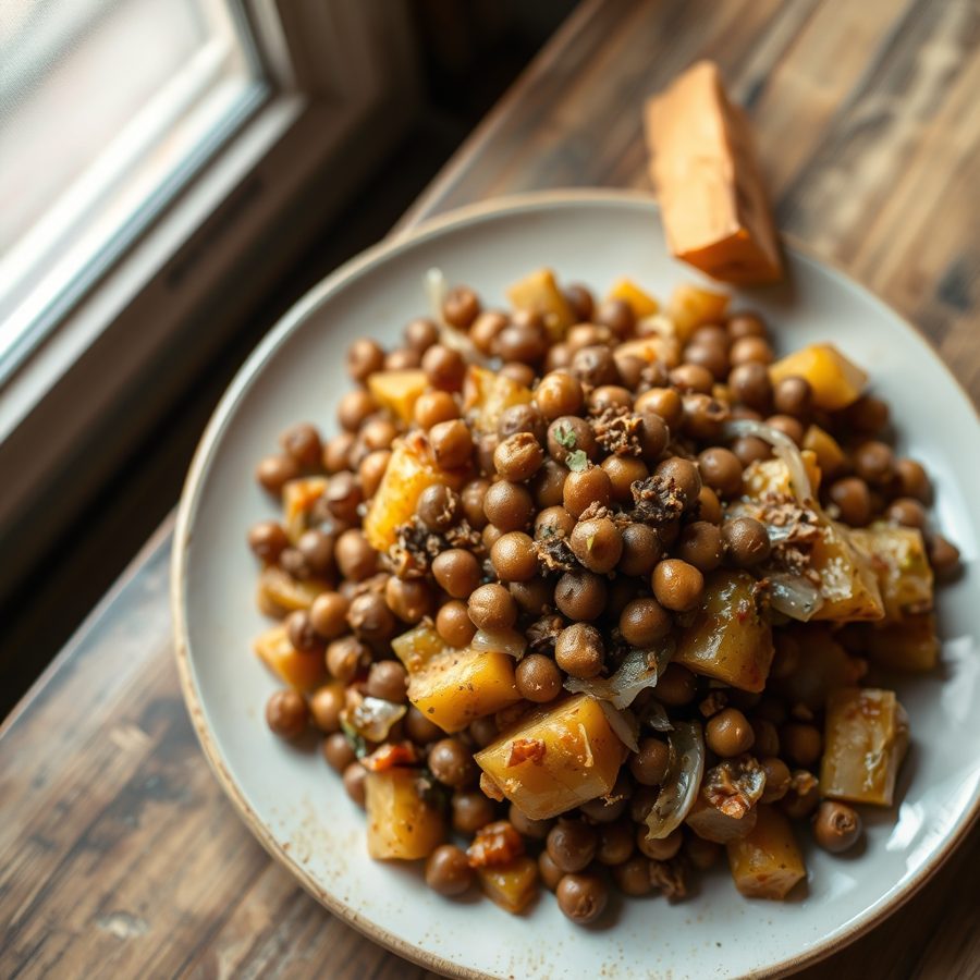 Agbugbu (Nigerian Pigeon Pea and Yam Porridge)