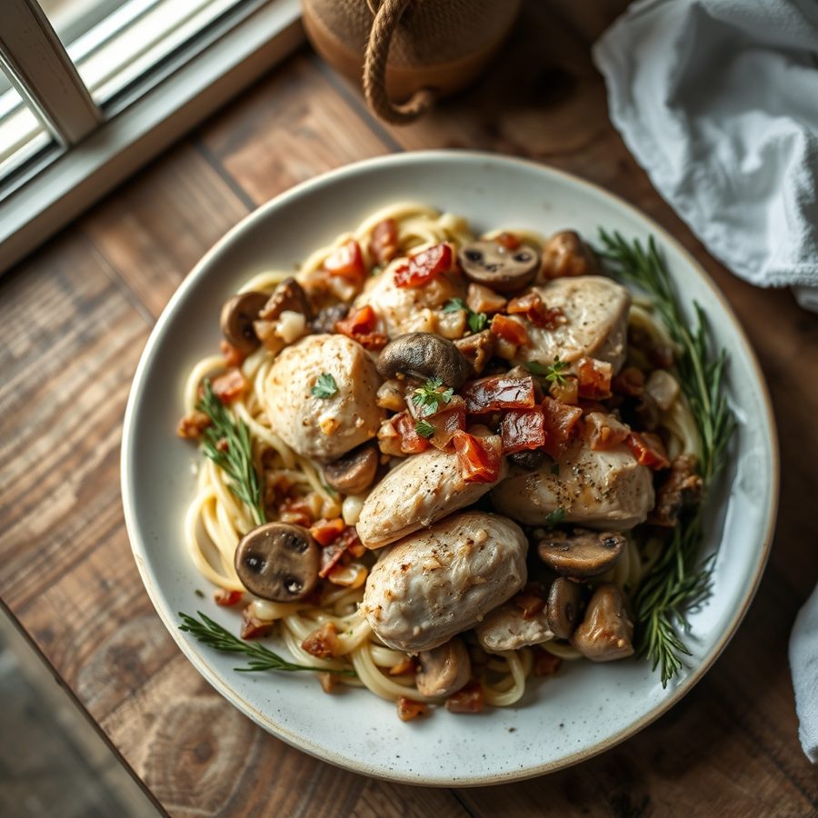 Alsatian Chicken Fricassée