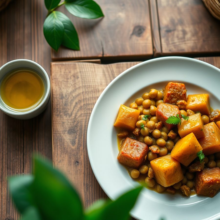 Ayaraya Ji (Nigerian Pigeon Peas and Yam)