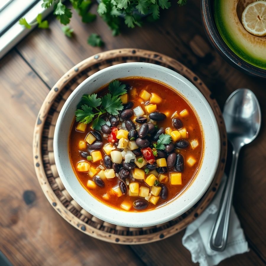 Azteca (Aztec-inspired Bean Soup)