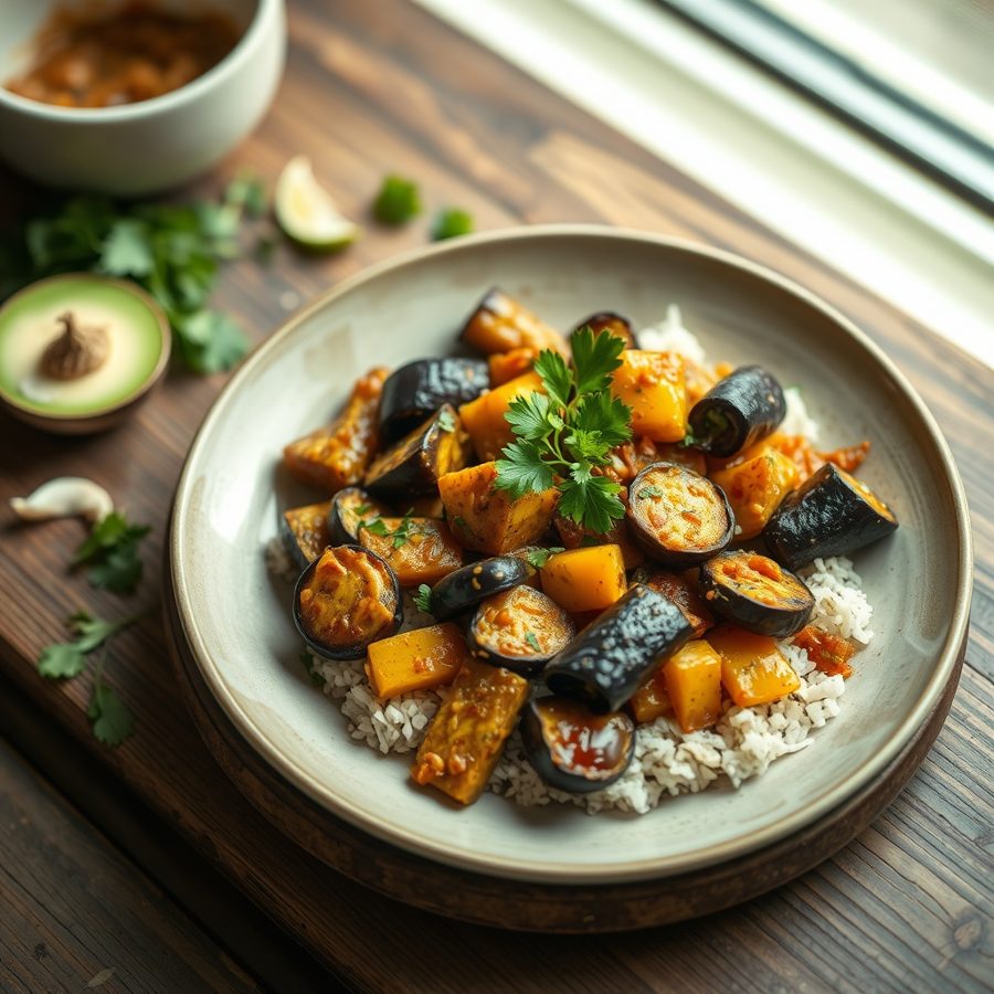 Baingan Bartha (South Indian Eggplant with Chili) II