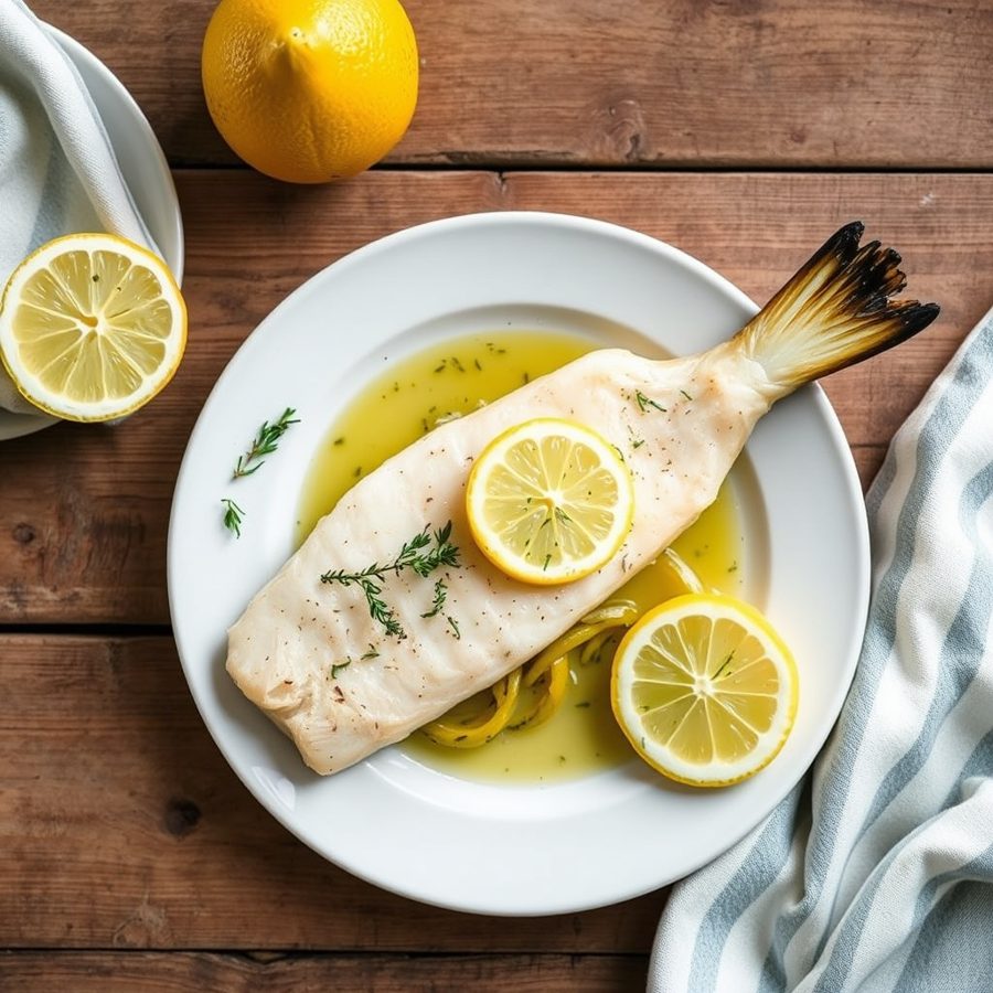 Baked Lemon Thyme Halibut