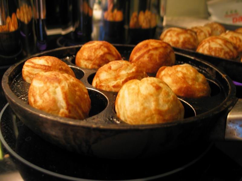 Æbleskiver (Danish Spherical Pancakes)
