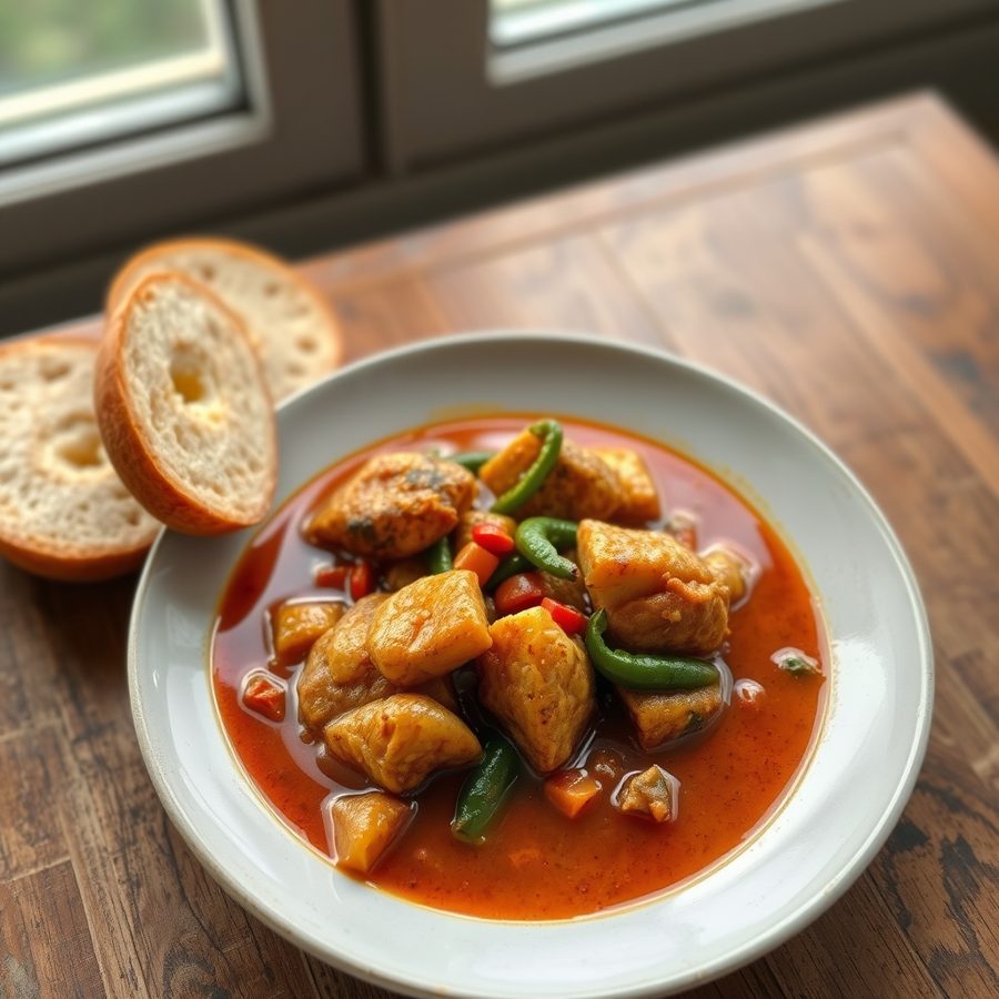 Catfish and Plantain Pepper Soup