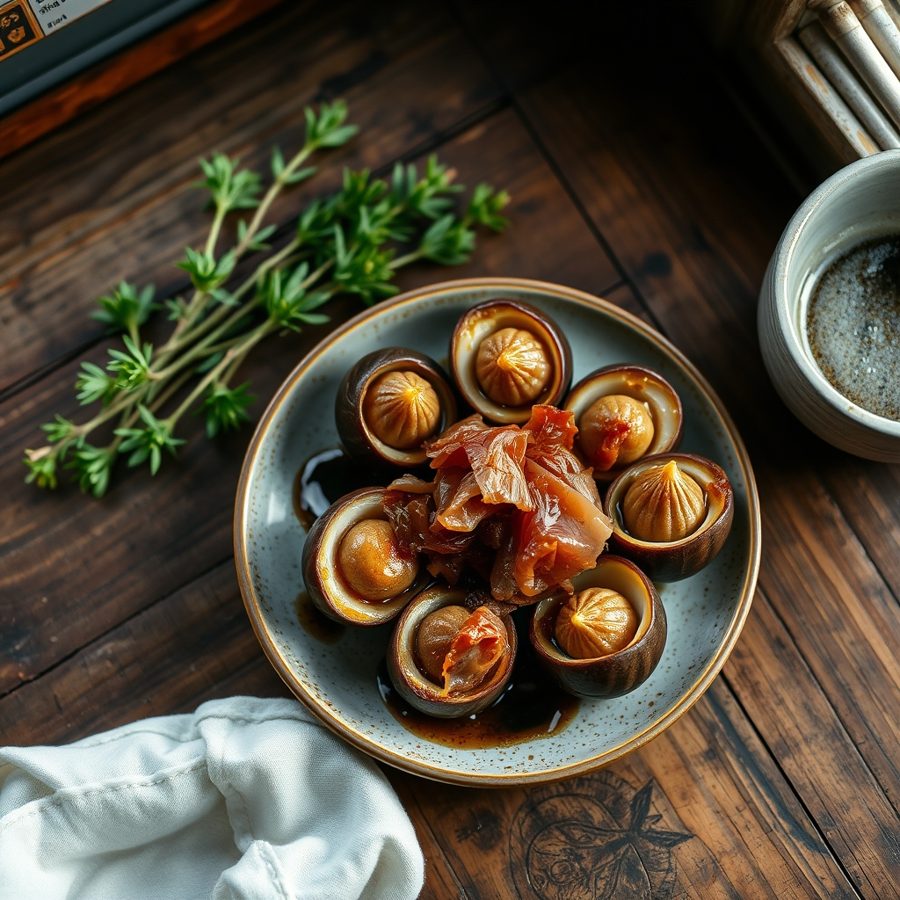 Century Egg with Ham and Ginger