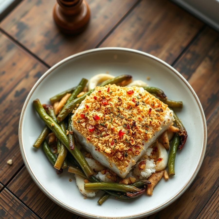 Coconut Crusted Baked Cod