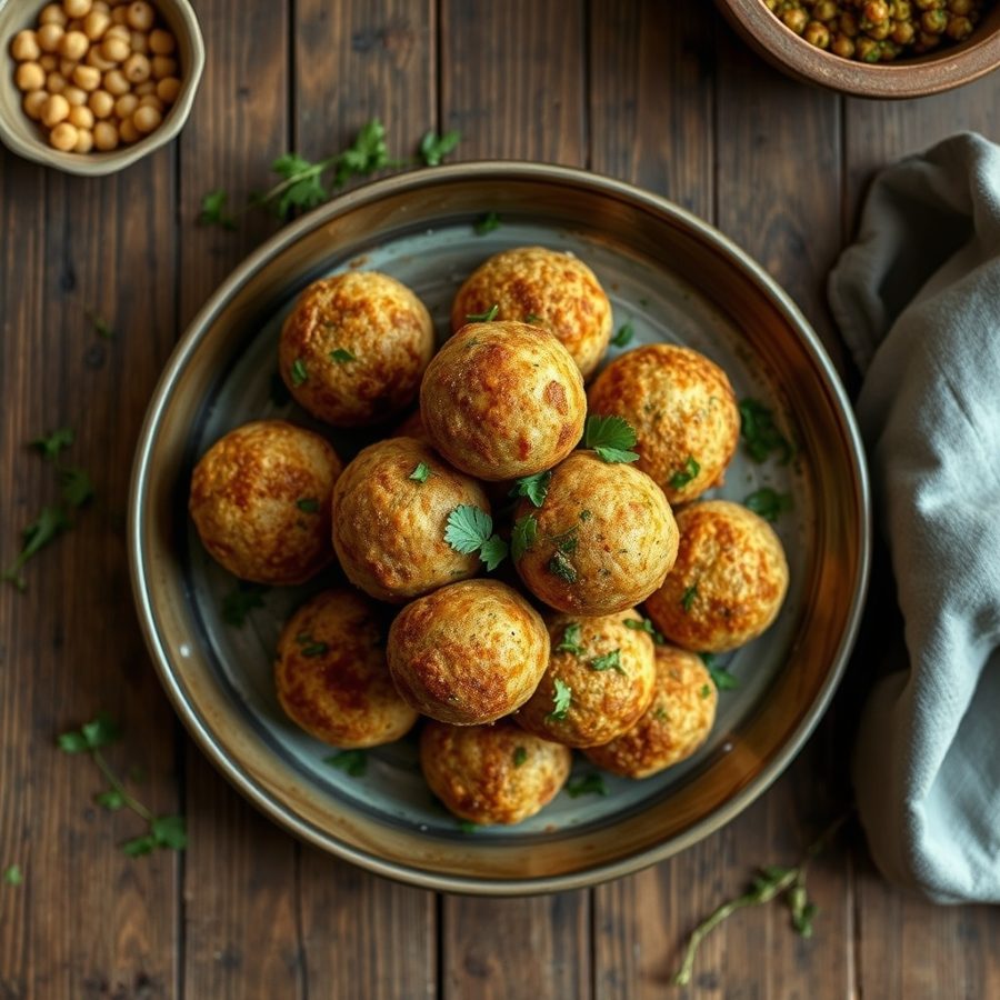 Deep Fried Wheat and Chickpea Flour Dough Balls (Muthiya)
