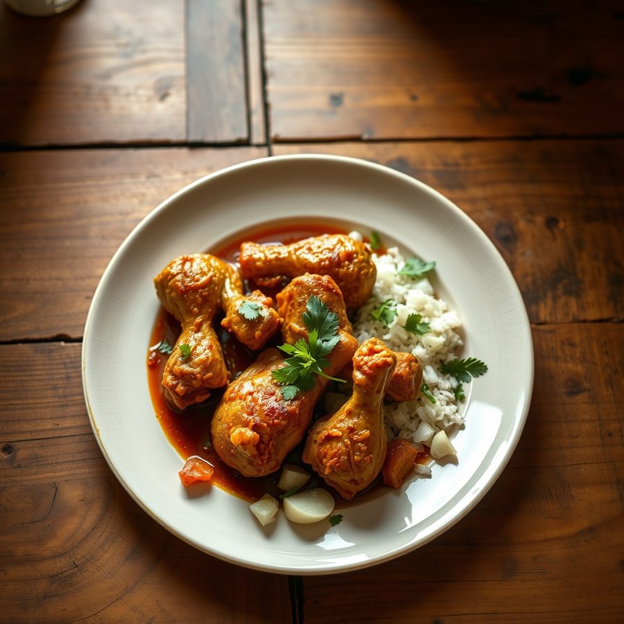 Dorowot Fitfit (Ethiopian Chicken Stew Salad)