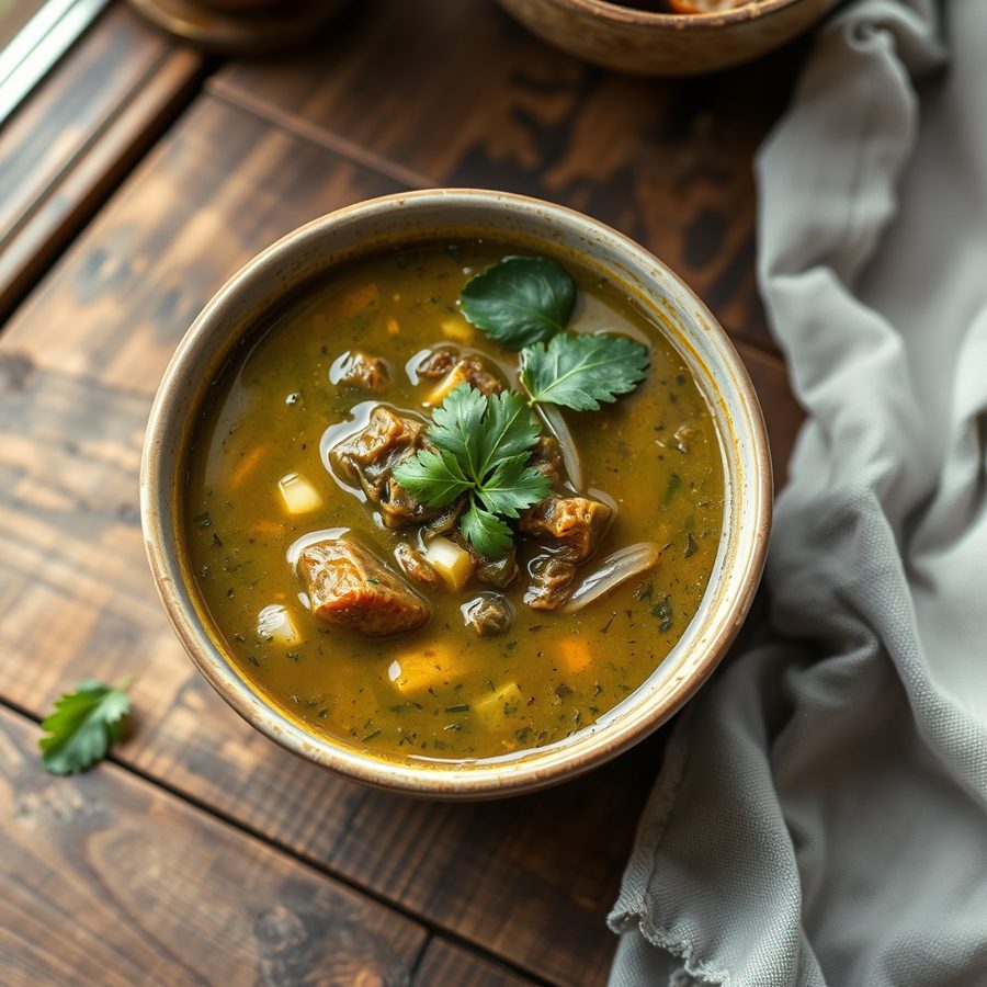 Elephant Grass Soup (Ofe Achara)