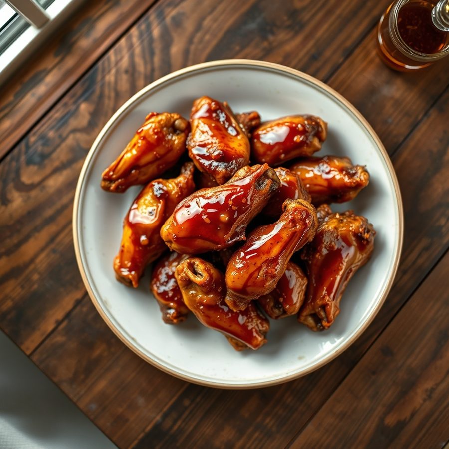 Hickory Maple Glazed Wings