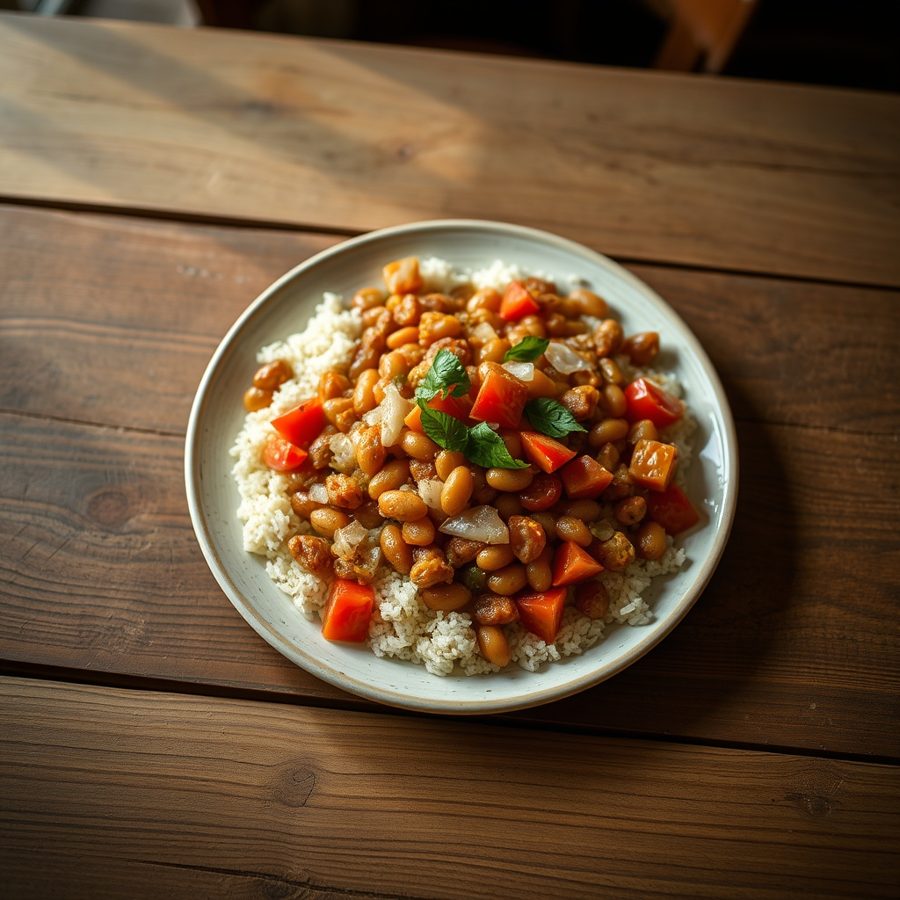 Ikinyomoro n'Ibishyimbo (Rwandan Smoked Fish with Beans)