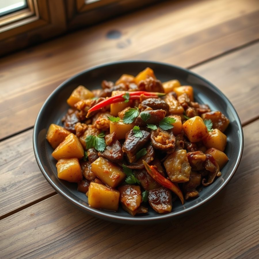 Inyama y'Isugi (Rwandan Grilled Pork)
