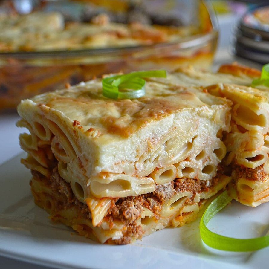 Lasagne with Bean Sauce