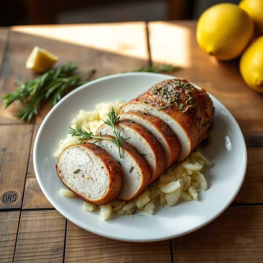 Lemon Rosemary Pork Tenderloin