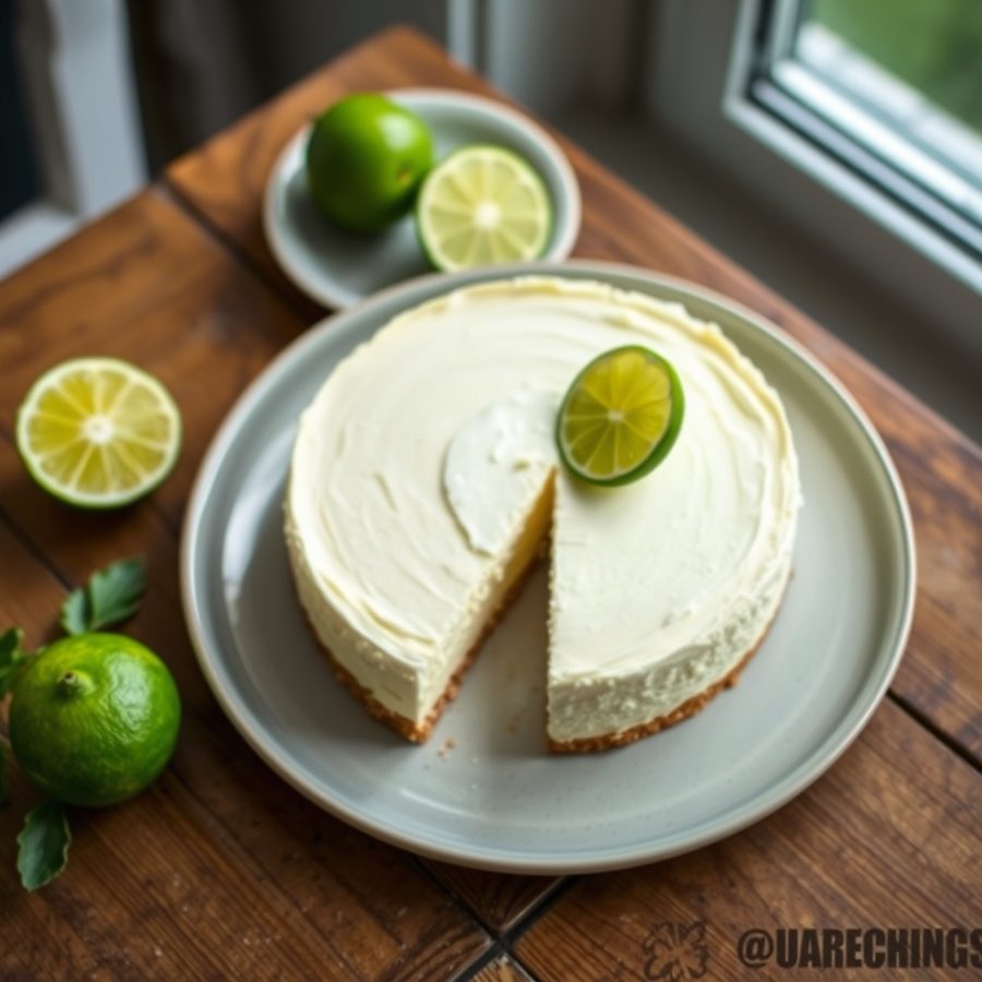 Lime and Mascarpone Cheesecake