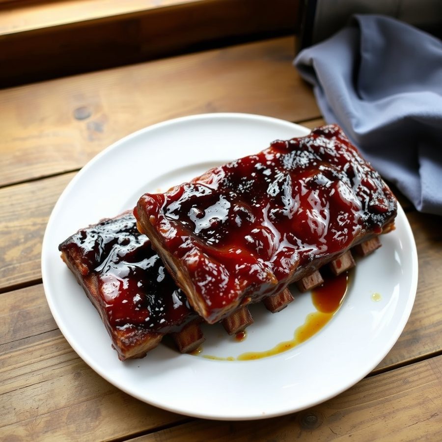 Maple-Glazed BBQ Ribs