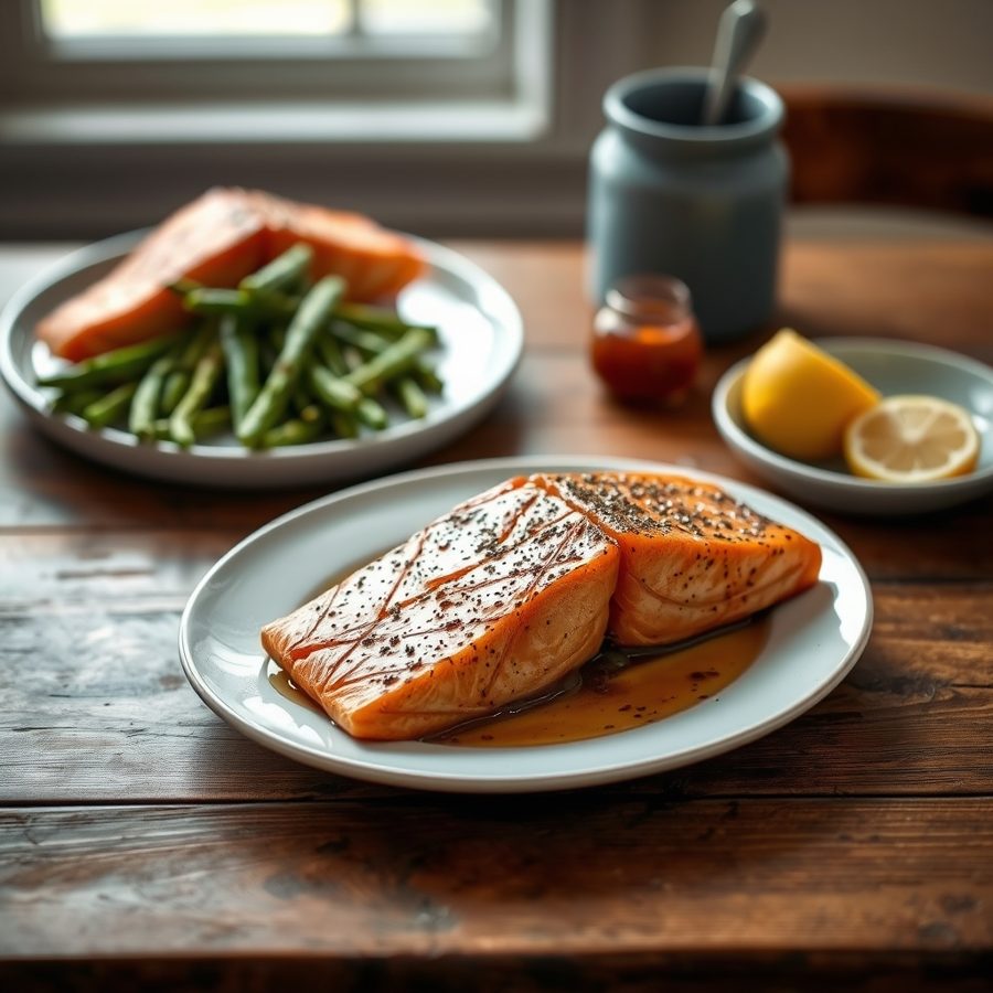 Maple Syrup Planked Salmon