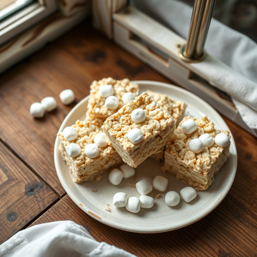 Marshmallow Rice Squares