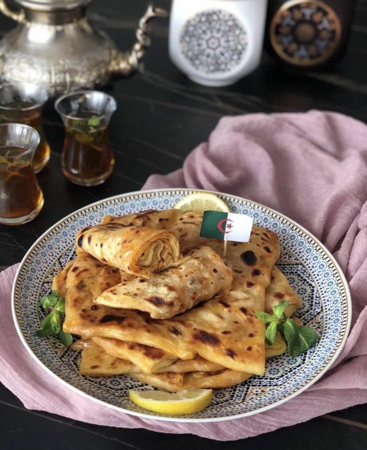Mhadjeb (Algerian Stuffed Flatbread)