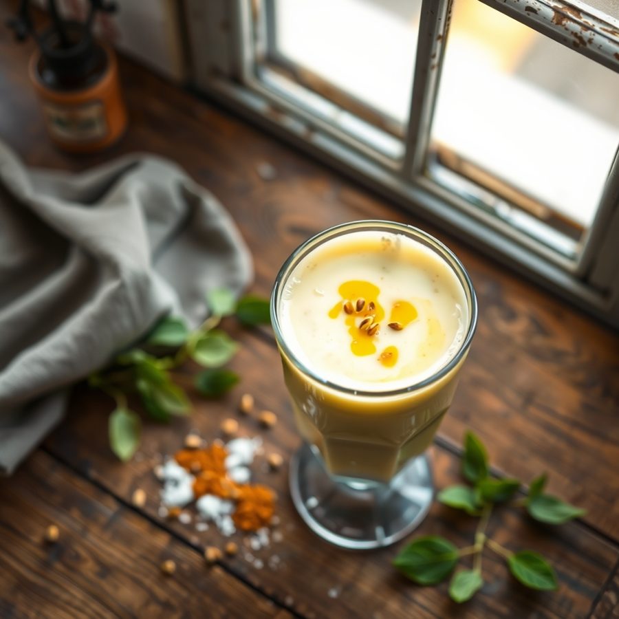 Mustard and Curry Leaf Lassi