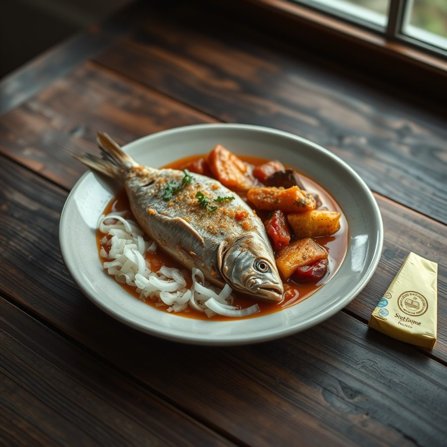 Nigerian Fried Fish Stew