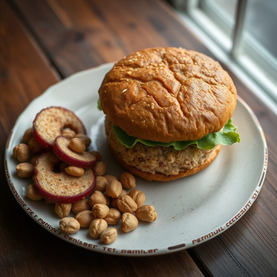 Nigerian Peanut Burger