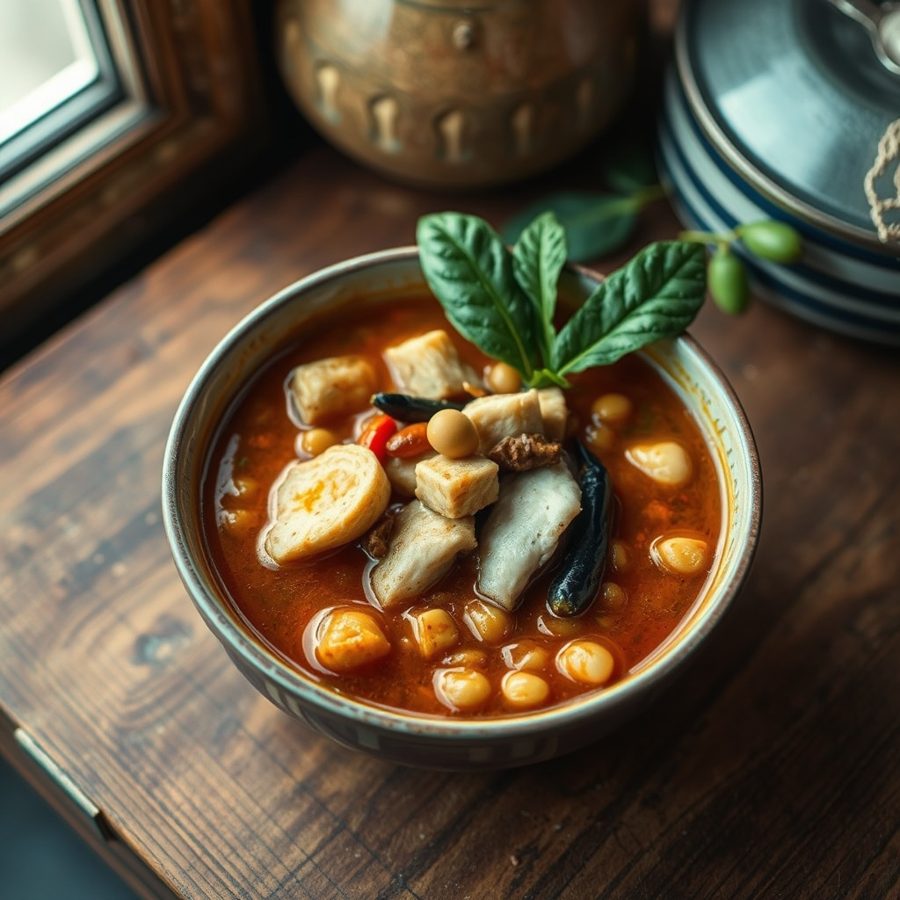 Nune Soup (Locust Bean Soup)