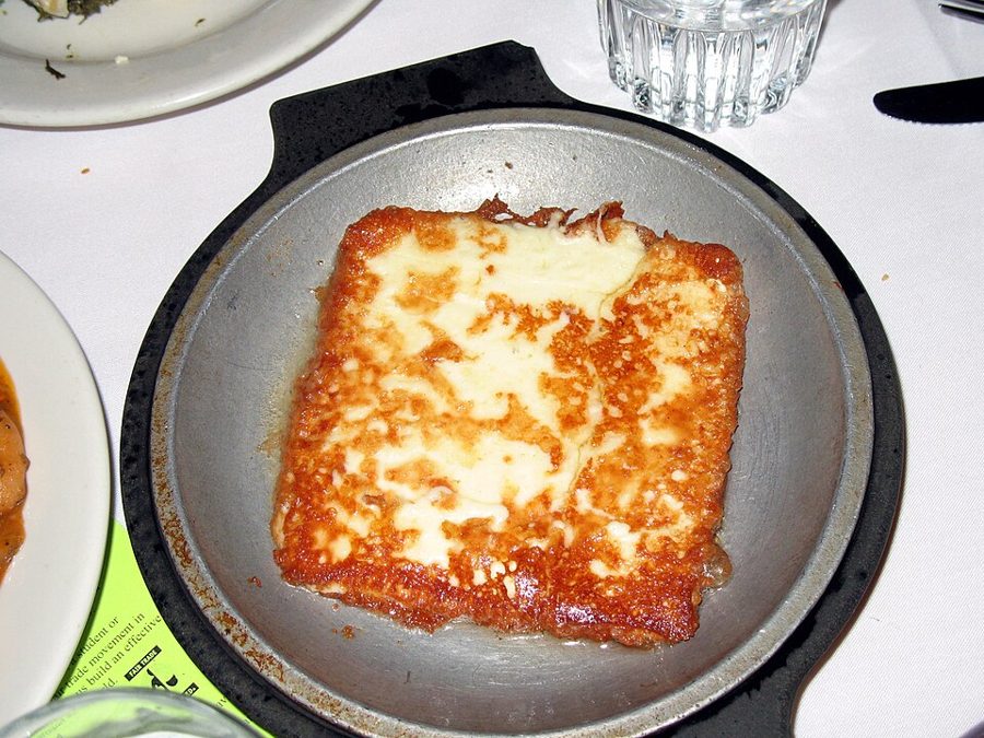 Pan-Fried White Brined Cheese (Saganaki)