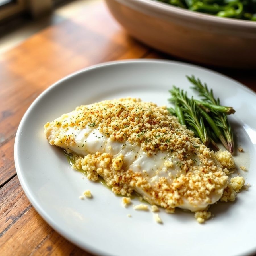 Parmesan Encrusted Tilapia