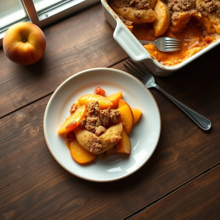 Picante Peach Cobbler