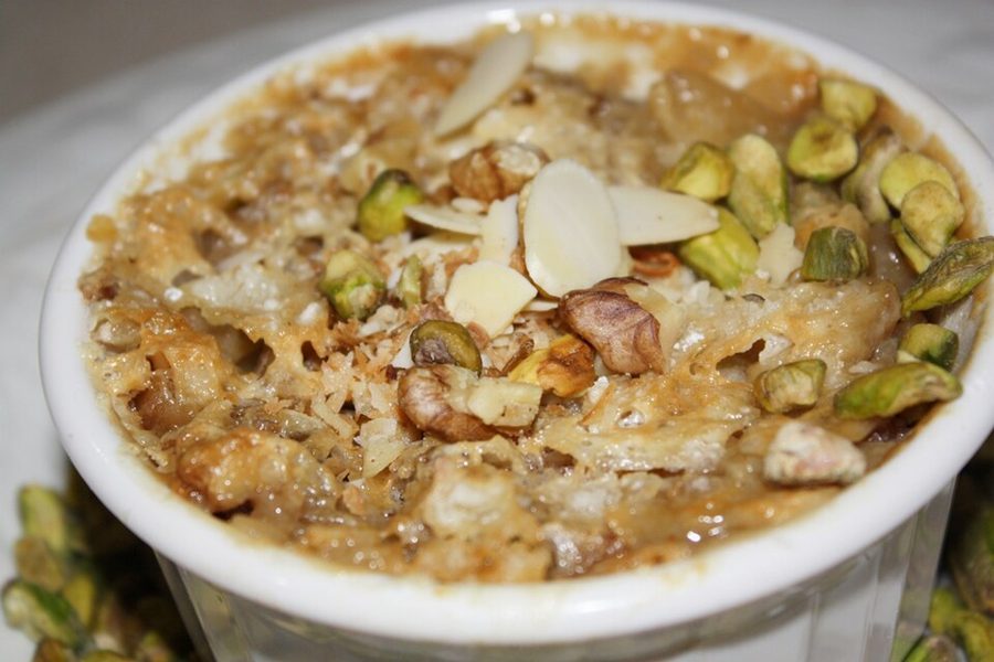 Puff Pastry with Nuts and Whipped Cream (Om Ali)