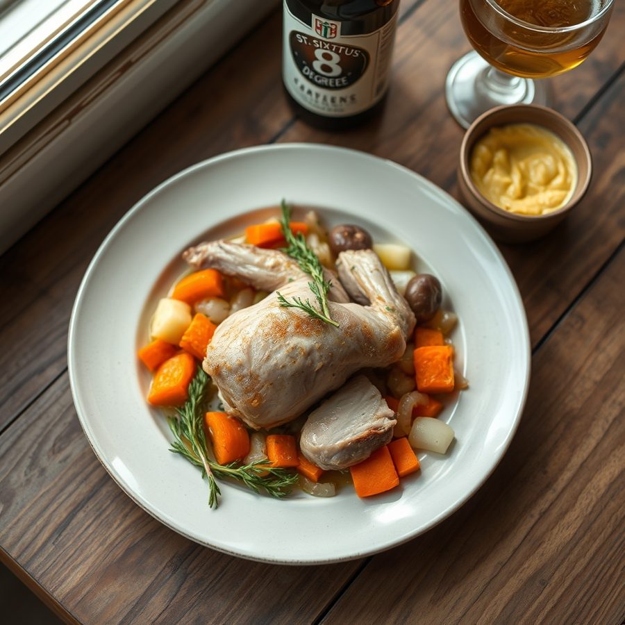 Rabbit with Abbey Beer (Konijn met Paterbier)