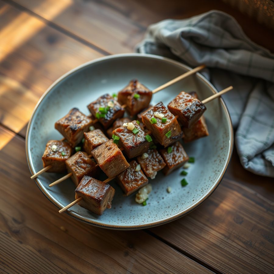 Rwandan Goat Brochette (Brochettes de Chèvre)