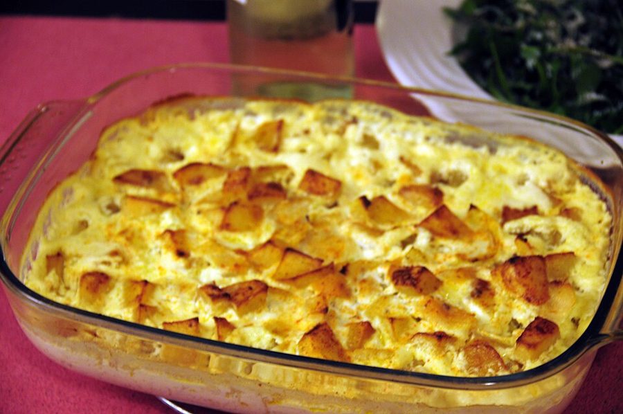 Salt Cod and Potato Casserole (Bacalhau à Gomes de Sá)