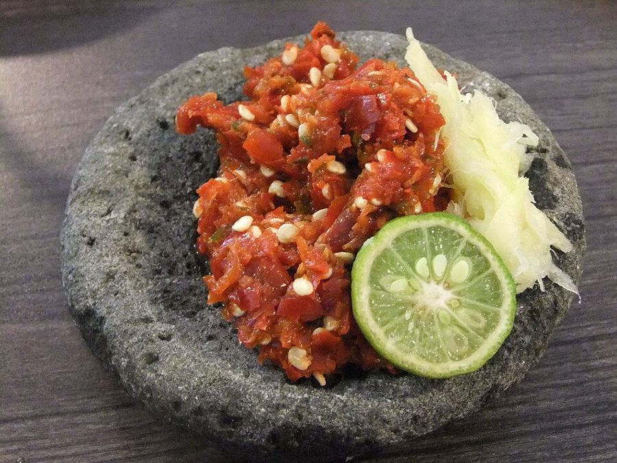 Sambal Tempoyak (Anchovies with Fermented Durian Chili Paste)