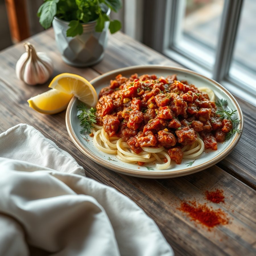 Sharmoula bil Lahm (Libyan Marinated Meat)