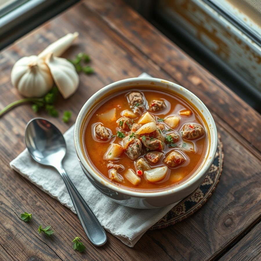 Shorba bil Lahm (Libyan Meat Soup)