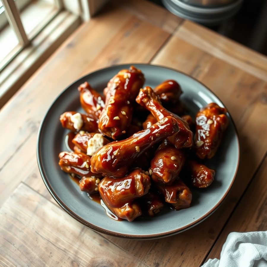 Smoky Chipotle Glazed Hot Wings