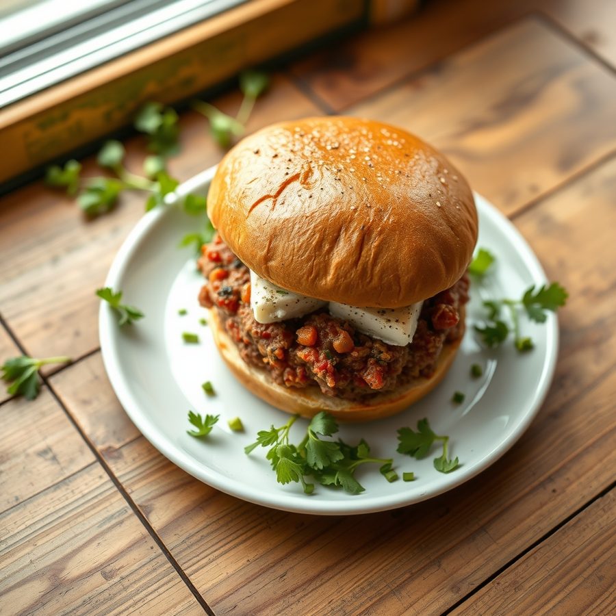Spicy Feta Burger