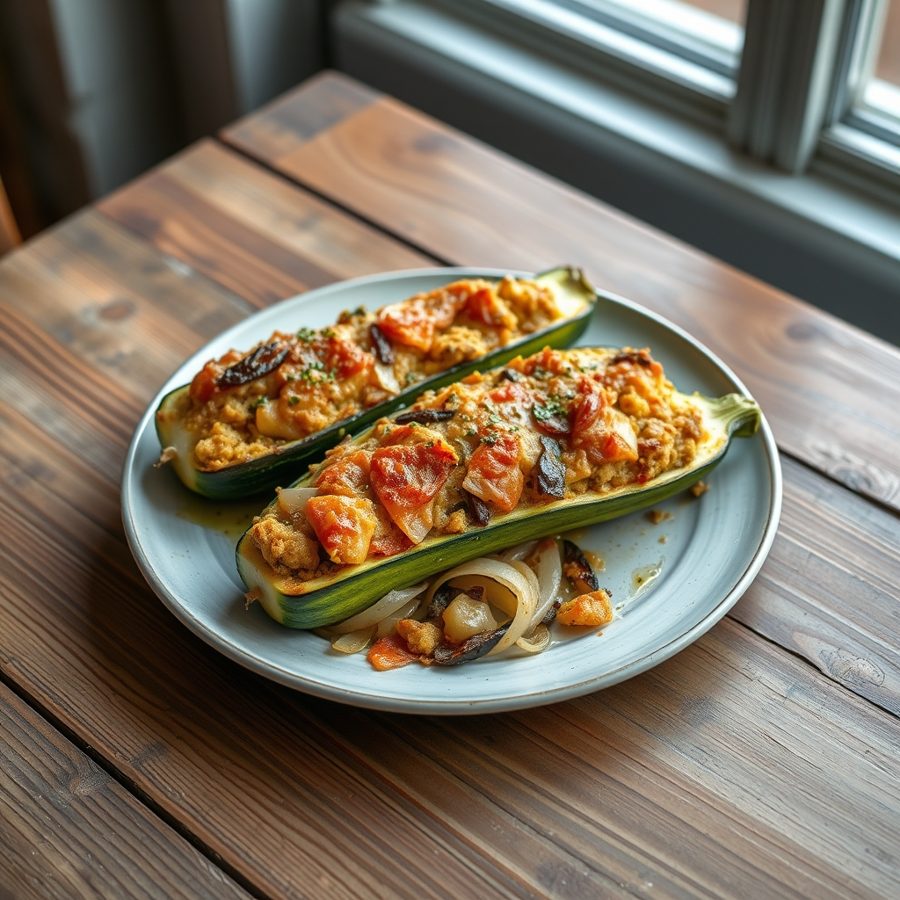 Stuffed Courgette