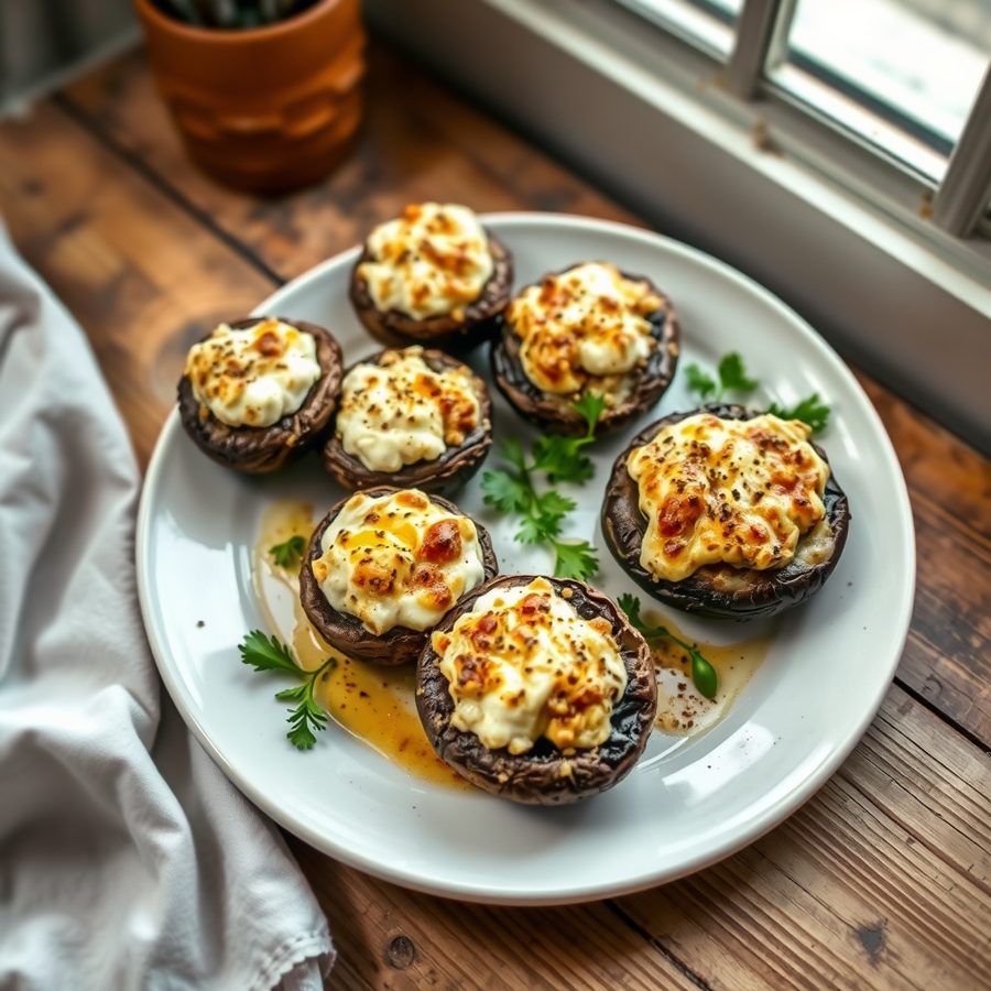 Stuffed Portabella Mushrooms