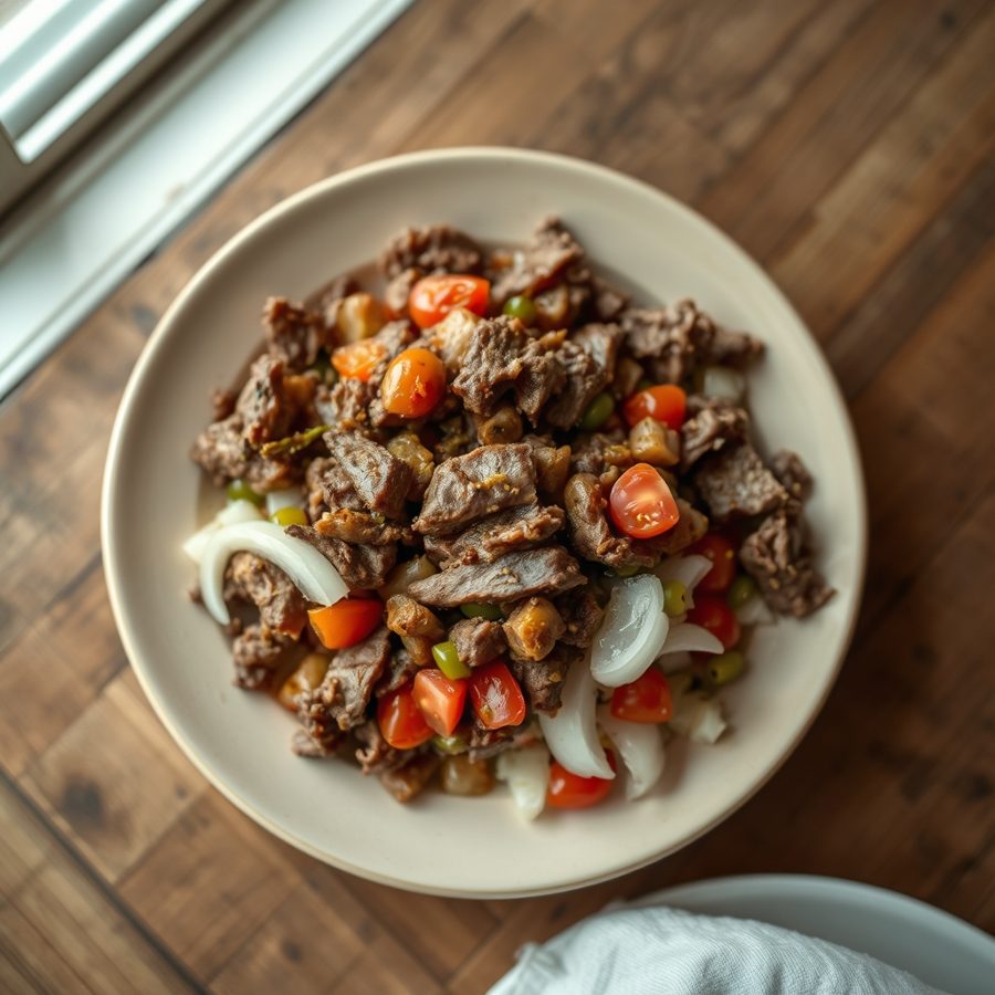 Suqaar (Somali Spiced Meat Stir-fry)
