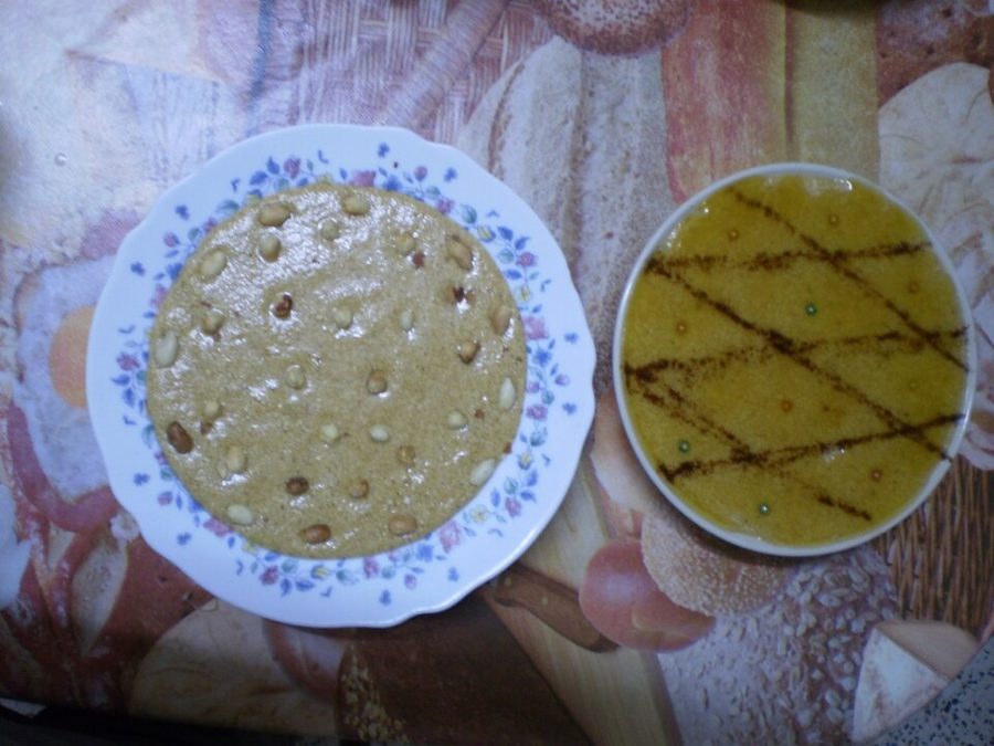 Tamina (Algerian Semolina Honey Dessert)