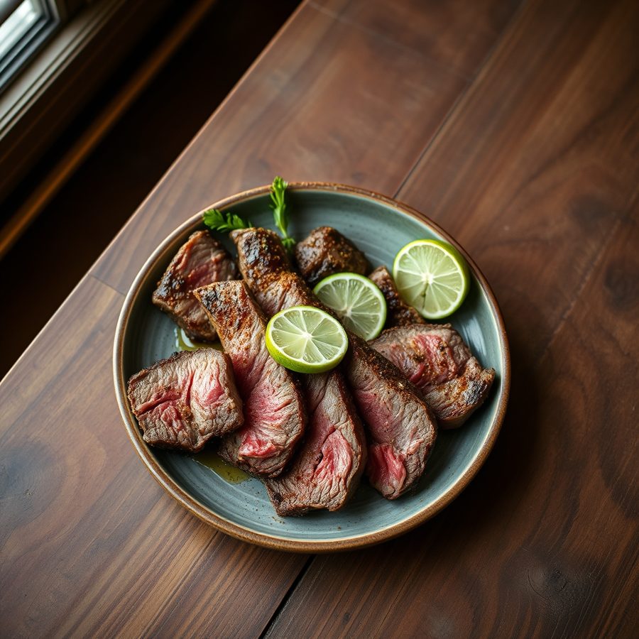 Tequila Lime Strip Steak