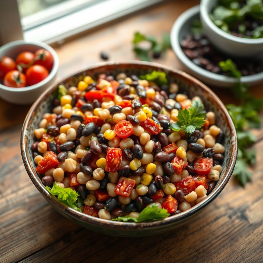 Three Bean Confetti Salad