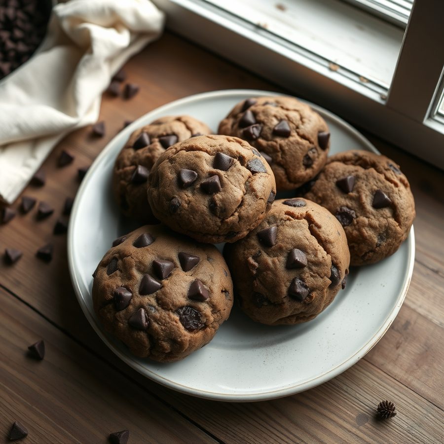 Triple Chocolate Chip Cookies